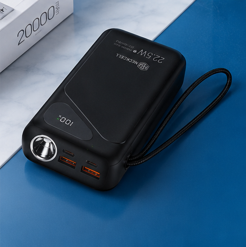 پاوربانک ظرفیت 20000 میلی آمپر ساعت 22.5 وات نکسل 18 ماه گارانتی مدل NC-P15 neckcell